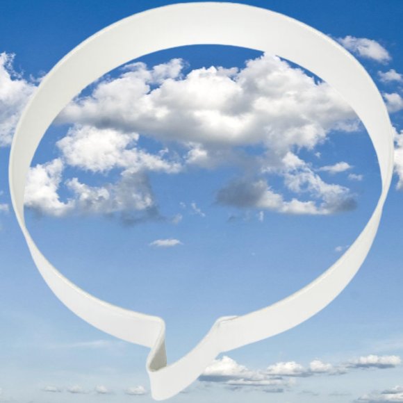 Wilton Cookie Cutter Word Bubble - Picture 2 of 3